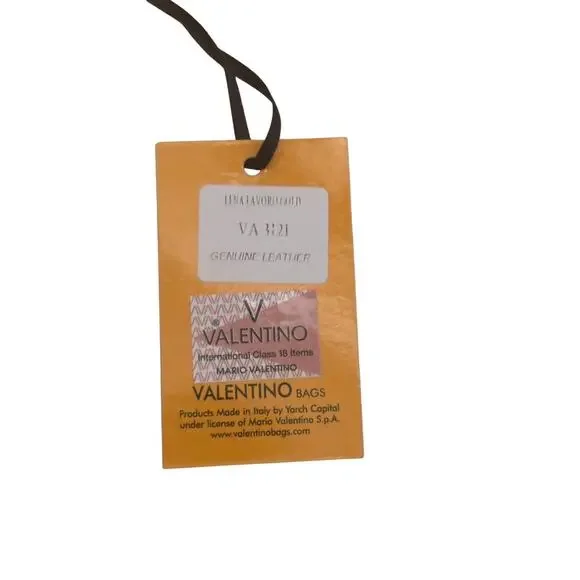 Valentino Bags By Mario Valentino Lena Lavoro Gold Womens Cream Clutch VDA270 - Picture 4 of 8